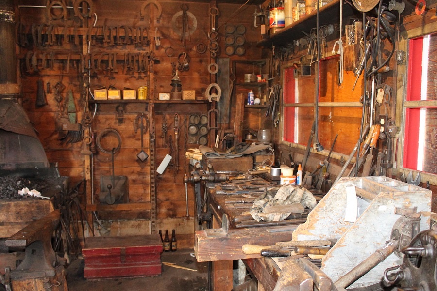 Old blacksmith shop. Gleanings From the Word