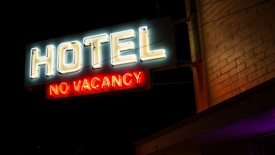 Hotel with no vacancy sign - Gleanings From the Word
