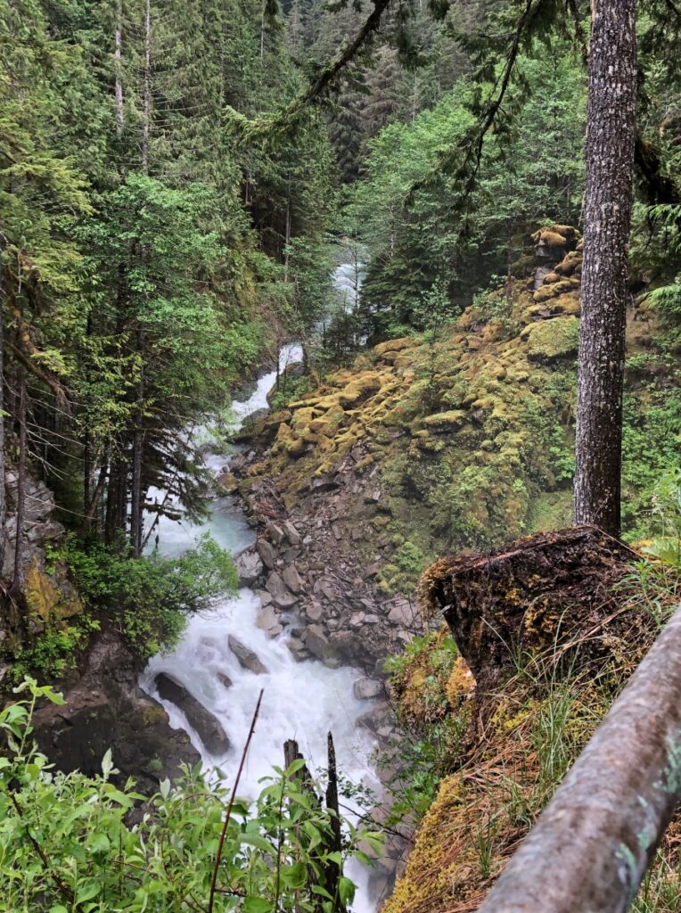 Wells Creek at Nooksak Falls, Mount Baker