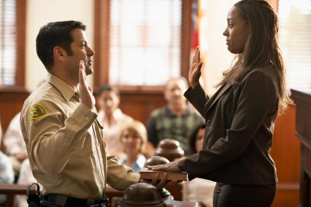 swearing in a witness