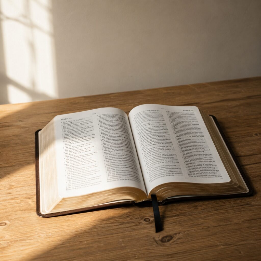 An open bible - the word is cental in our solas 