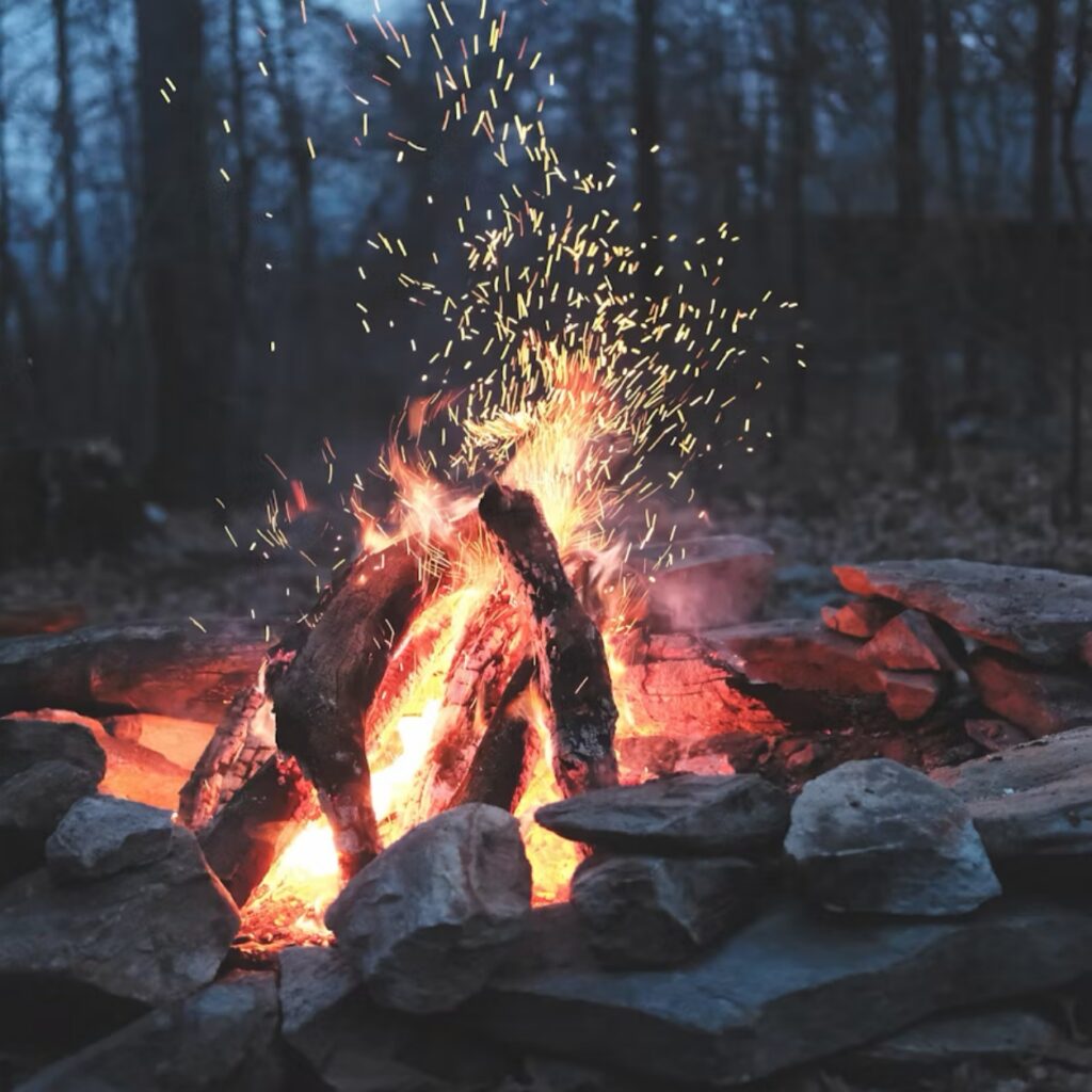 Campfire - pondering the unseen