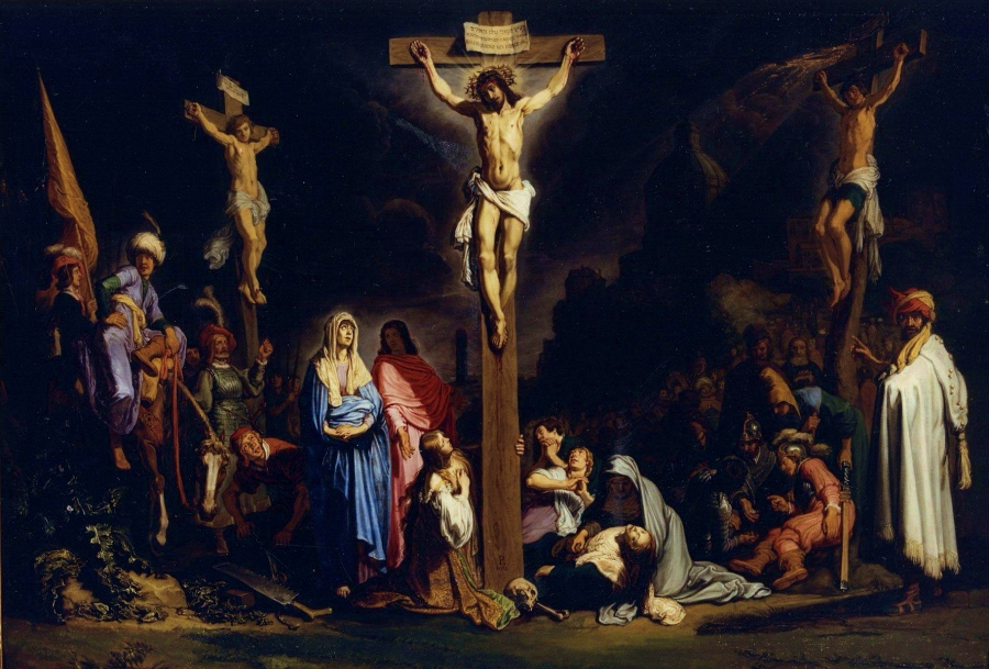 Crucifixion by Rembrant - classic Chrsitian art