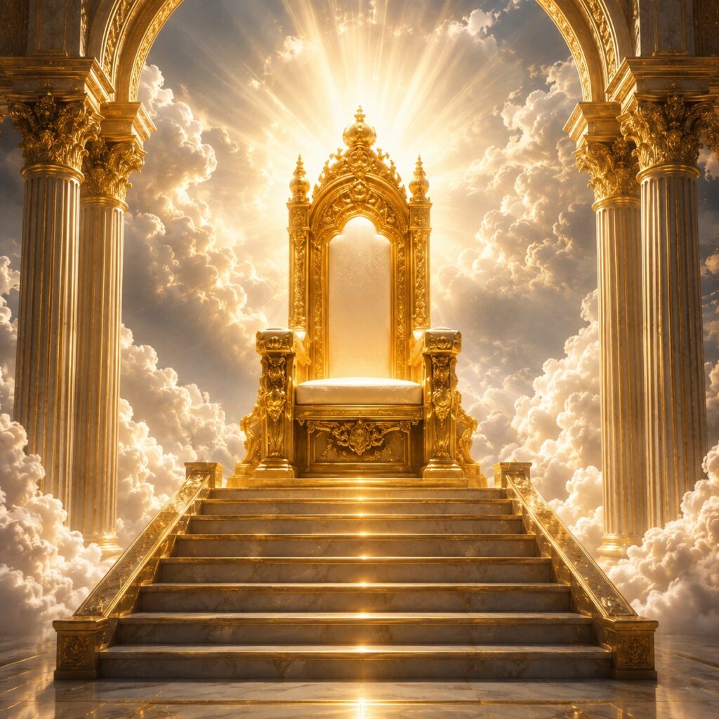 artists representation of the throne of God