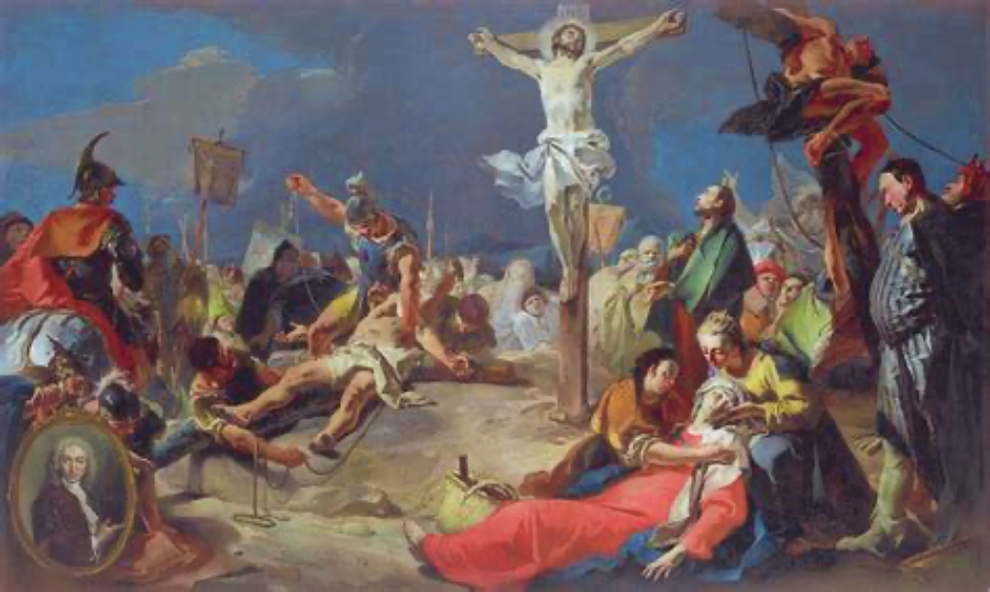 "Crucifixion" by Giovanni Battista Tiepolo, Italian painter (1696–1770)